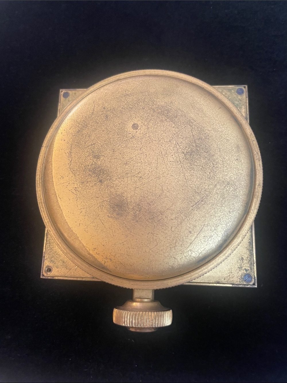 Vintage WALTHAM 8 Day Gold-Tone Square Clock - RUNS! - Picture 3 of 4